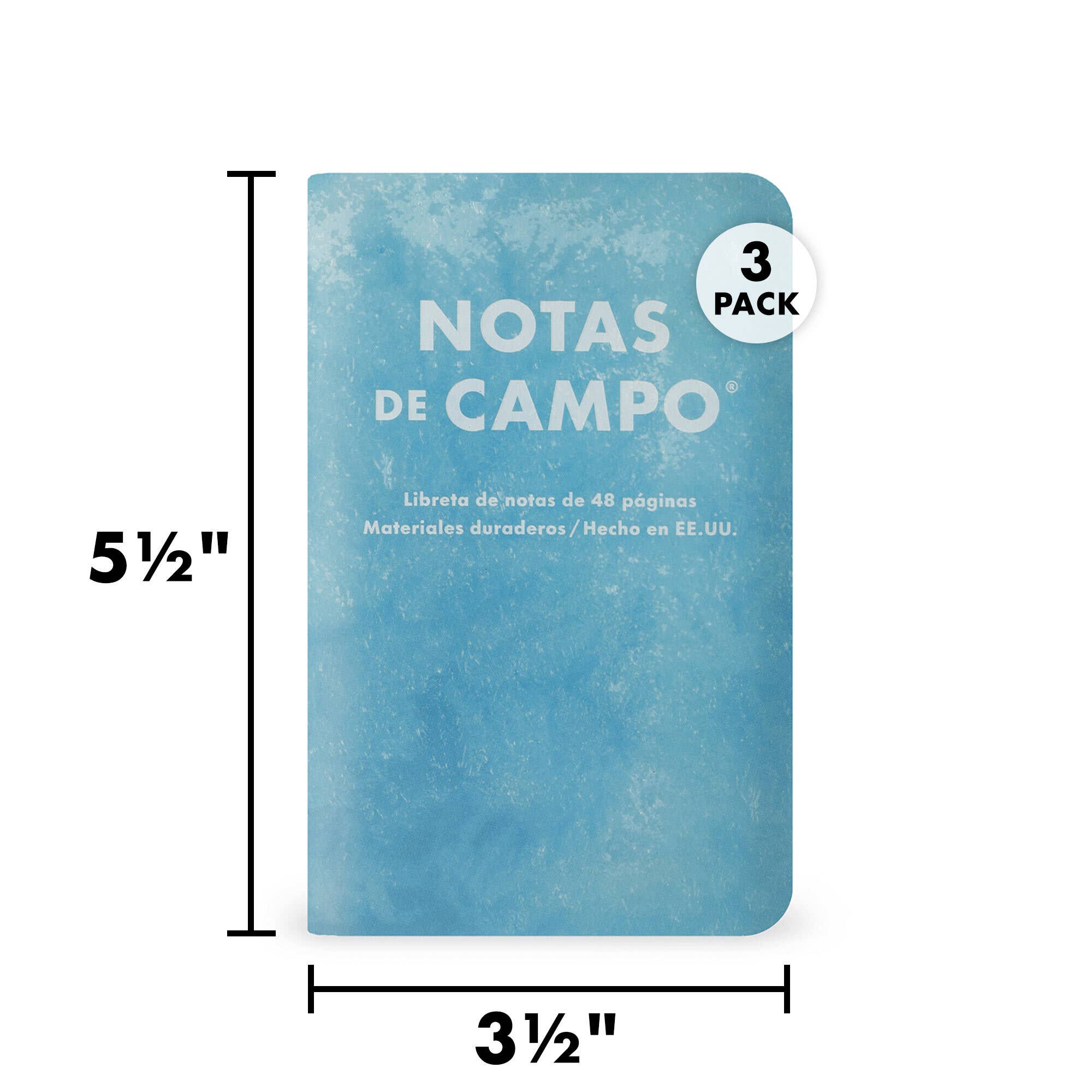 Field Notes - Paletas 3-Packs: Paletas 3-Pack A: Blue - Red - White