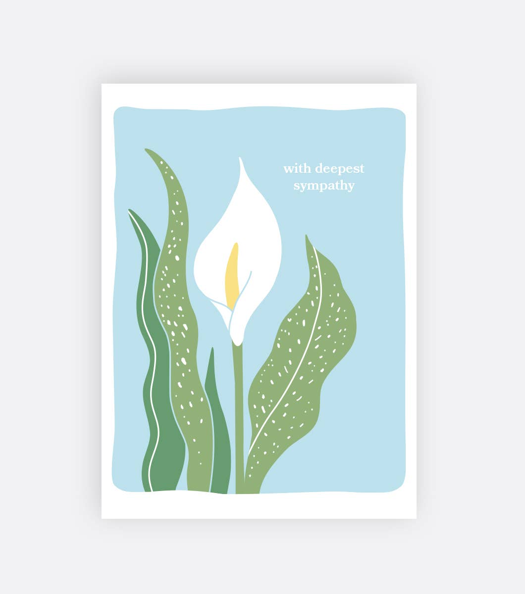 Elum Designs - Sympathy, Calla Lily - Greeting Card