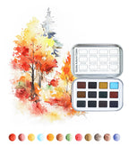 Grabie - Watercolor Pocket Set of 12 - Autumn Colors