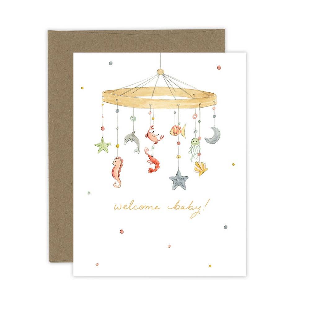 Almeida Illustrations - Under the Sea Welcome Baby Card