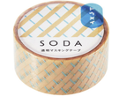 HITOTOKI by KING JIM - SODA transparent Masking Tape: Peach
