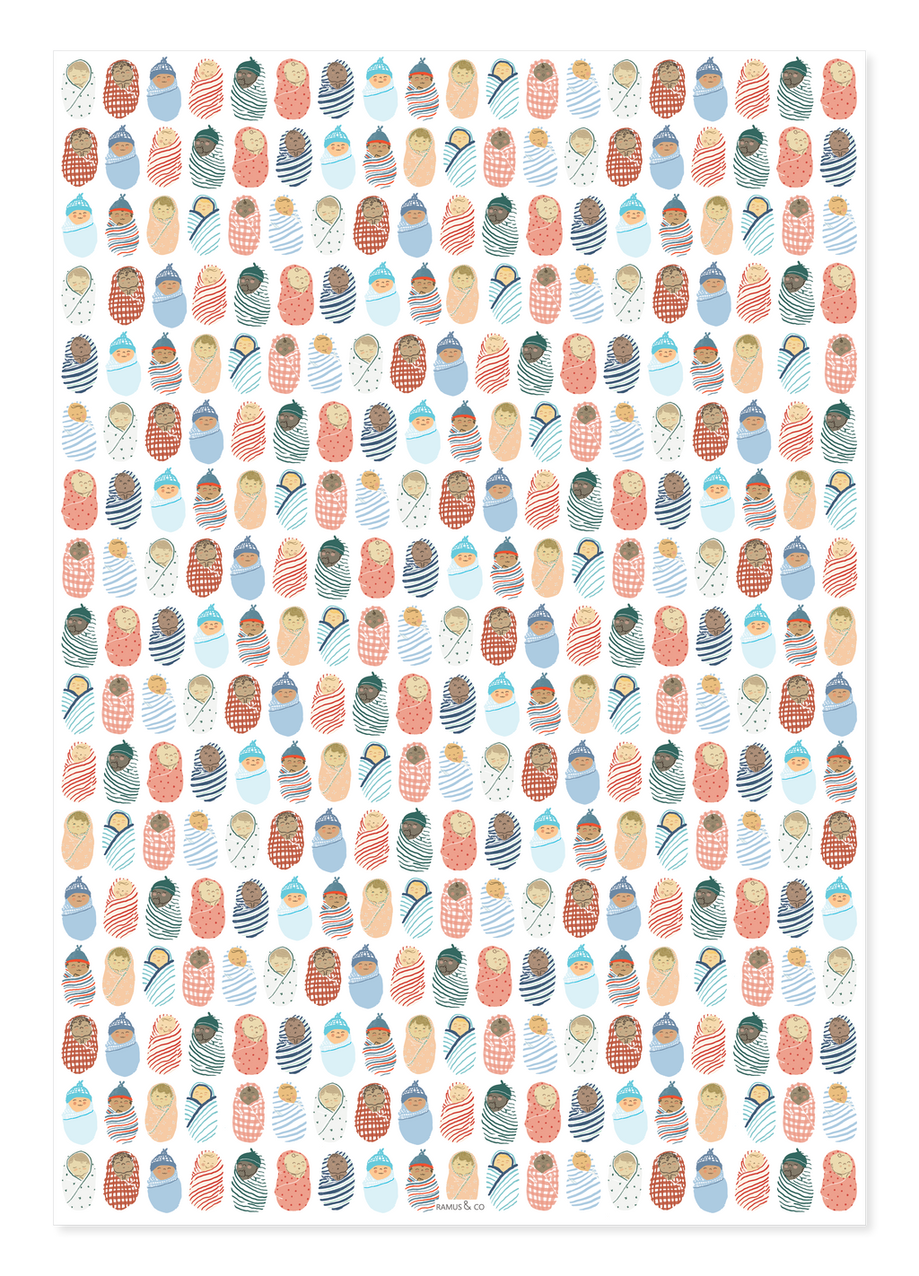 Ramus & Co. - Babies Gift Wrap Double-Sided: Gift Wrap Sheet
