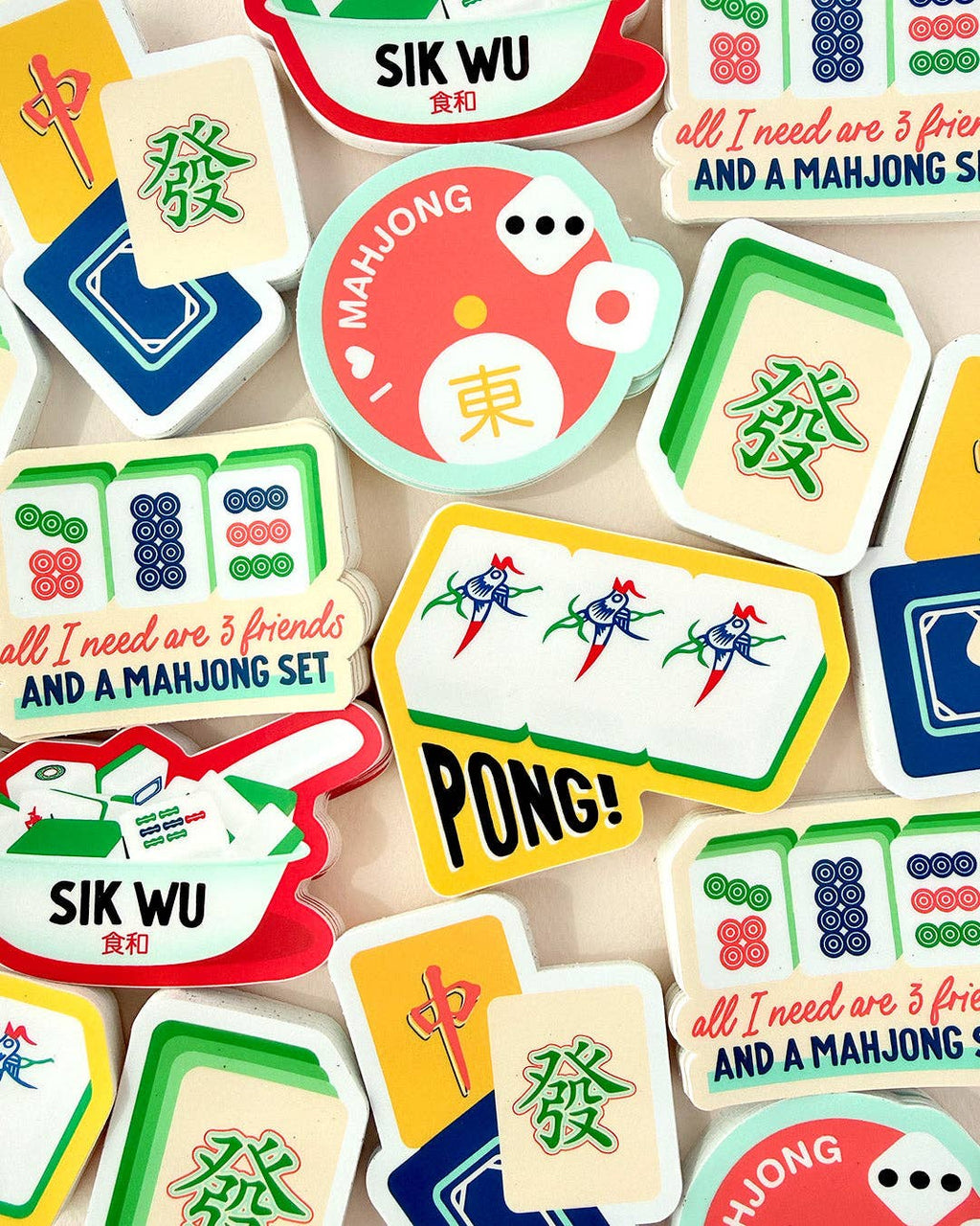 I'll Know It When I See It - I heart mahjong vinyl sticker