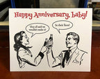 Lady Pilot Letterpress - Faces Anniversary Greeting Card