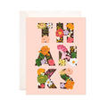 Bloomwolf Studio - Blooming Thanks Greeting Card - Floral Thank You Card