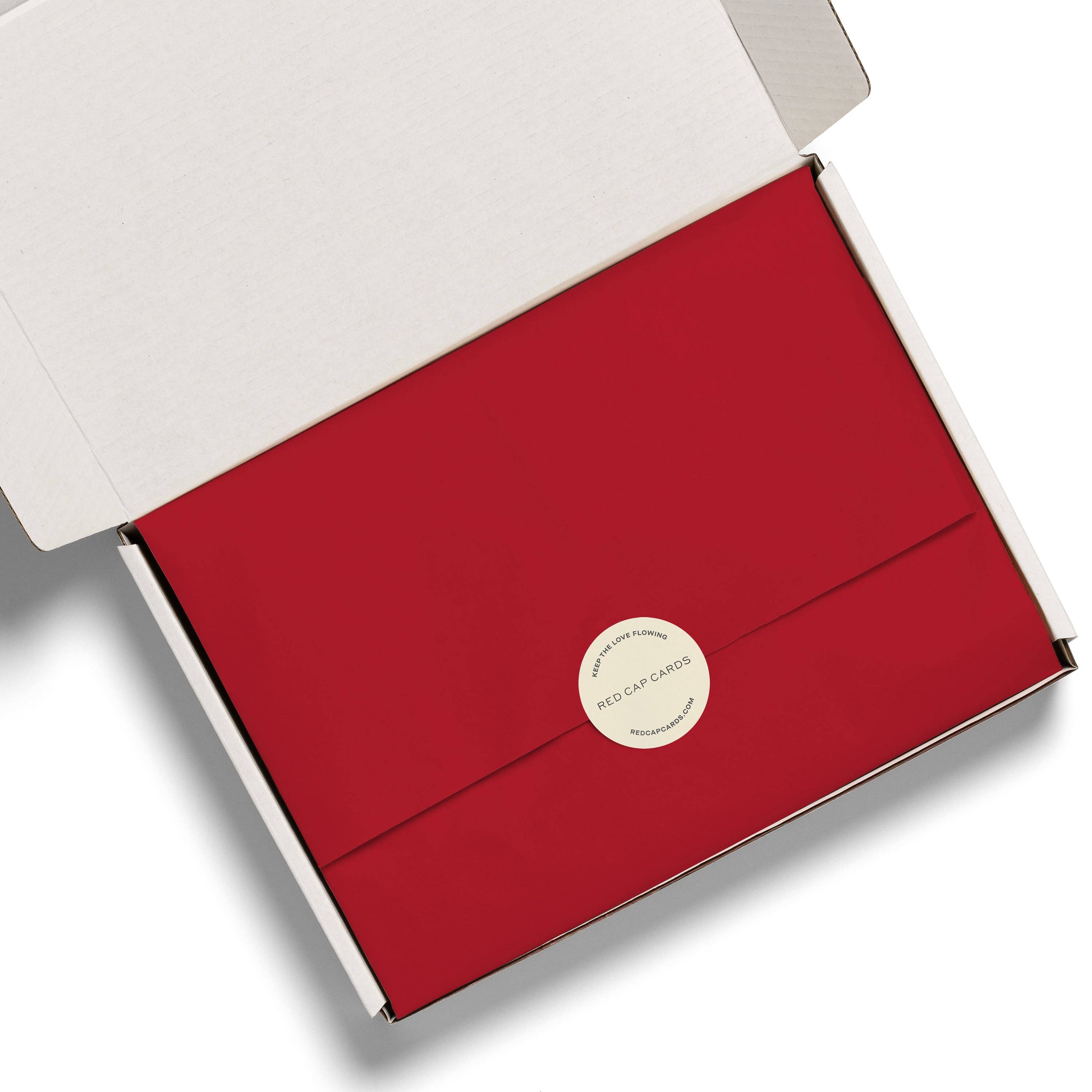 Red Cap Cards - Red tissue paper: 8 Sheets