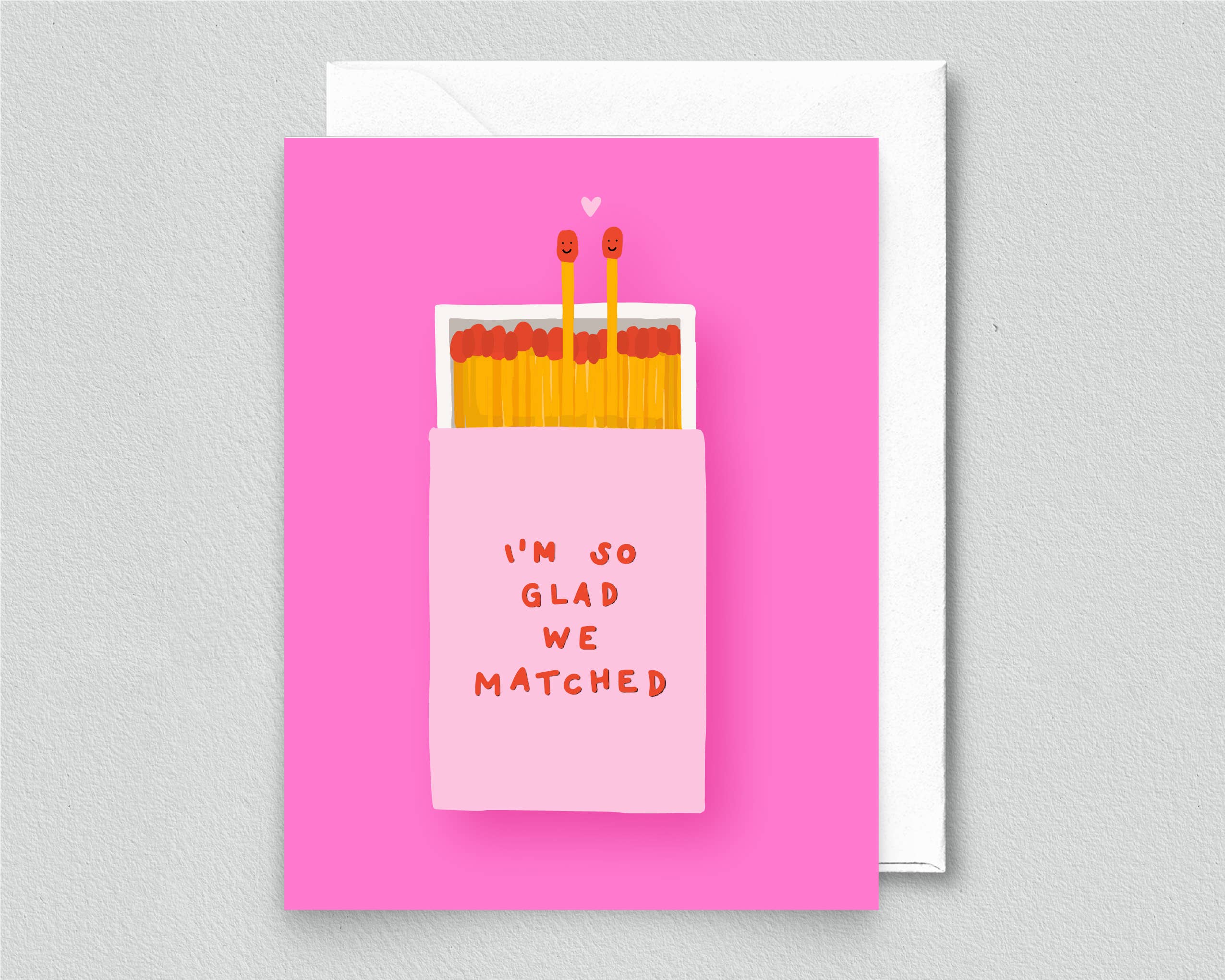 inviting affairs paperie - Glad We Matched Card