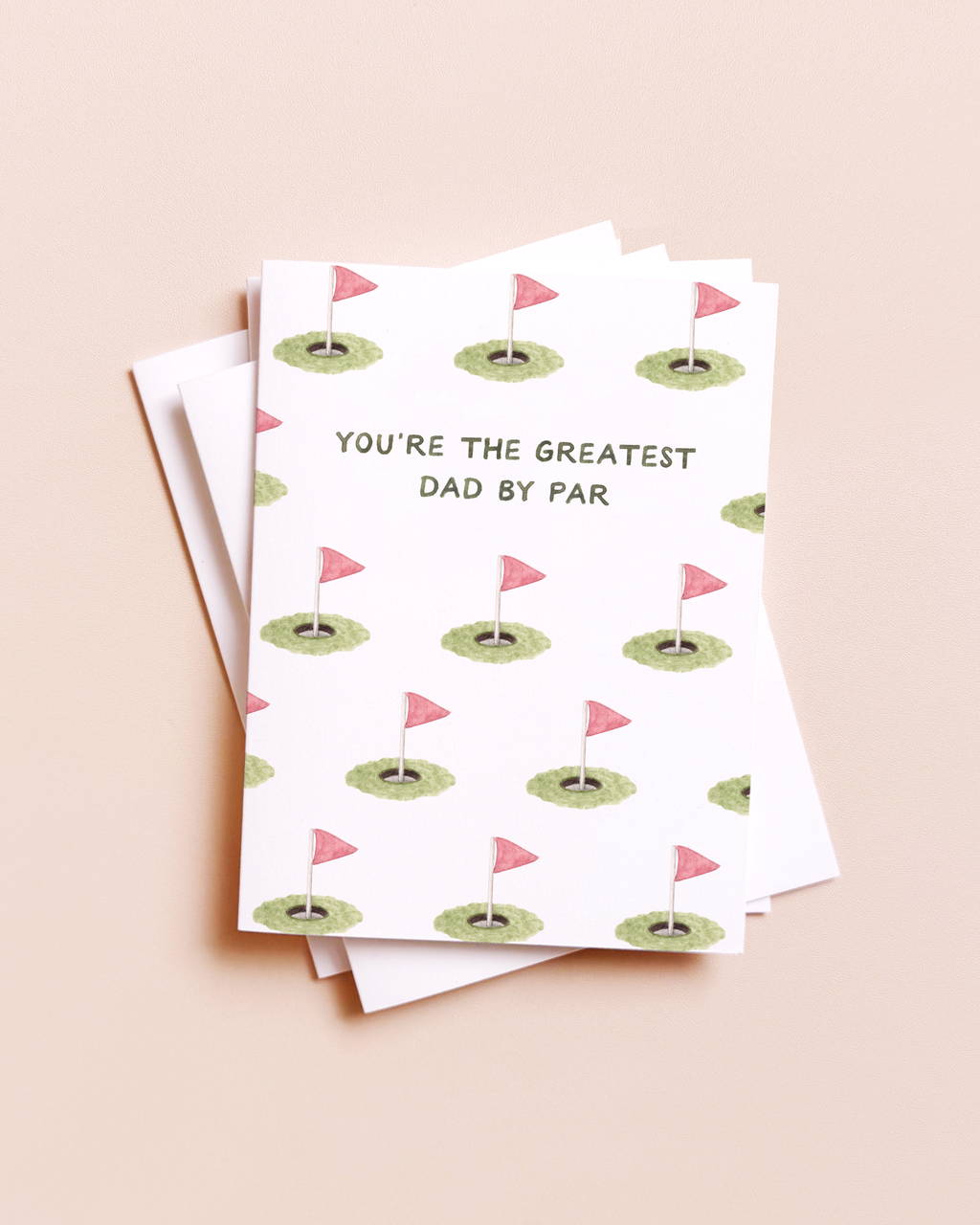 Amy Zhang - Best Dad By Par — Golf Pun Father's Day Card
