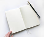 Studio Portmanteau - Wedding Vows Foil Embossed Linen Notebook | Pastel Tones: Dusty blue
