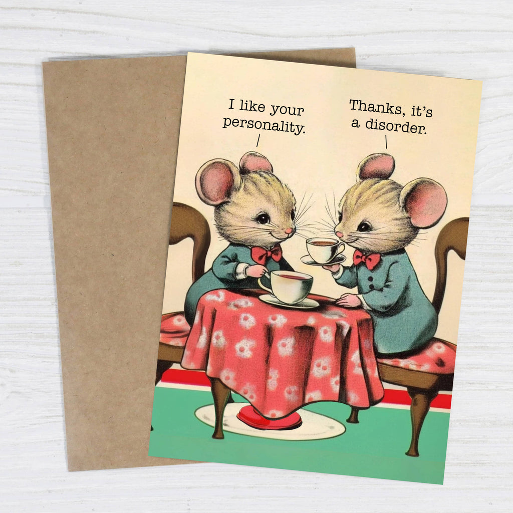 Bad Betty Greeting Co. - I Like Your Personality - Funny Mental Health Greeting Card