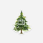 Discovery Stickers - Stay Wild Tree Vinyl Sticker
