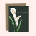 Almeida Illustrations - Cala Lily Condolence Card | Sympathy