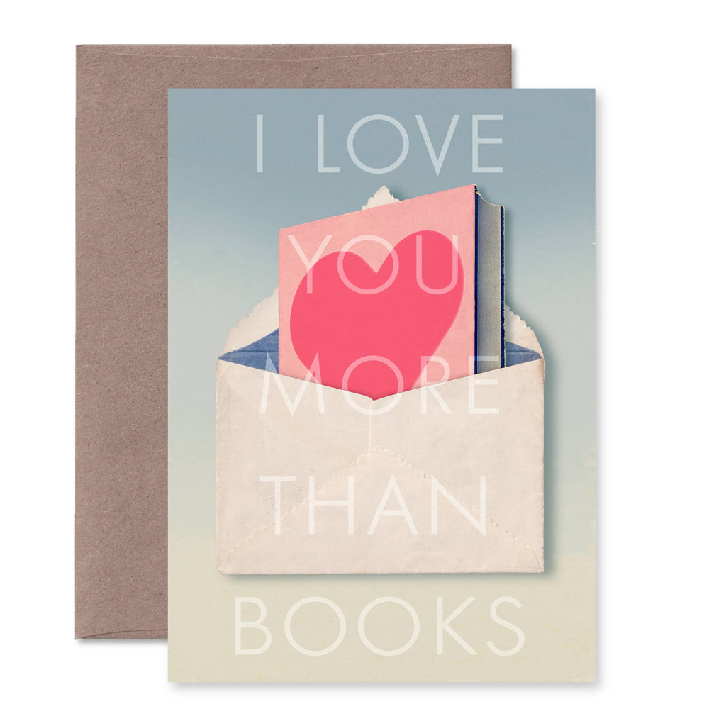 Pictrix Design - "I love you more than books" A6 card