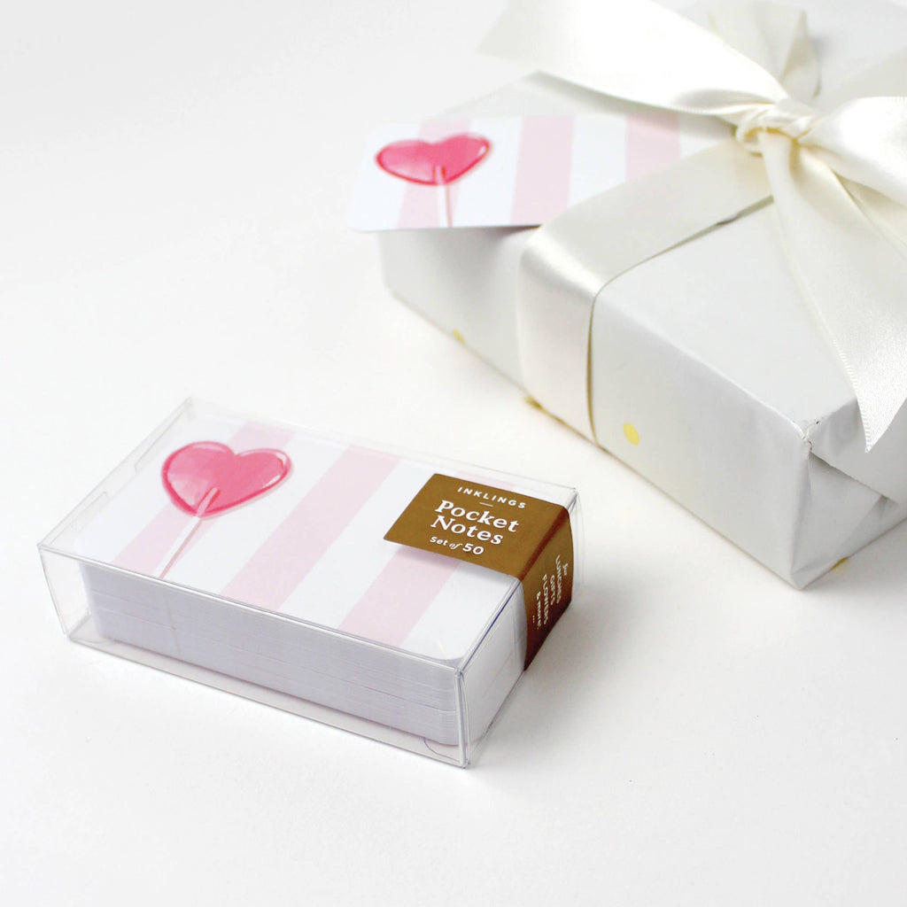 Inklings Paperie - Pocket Notes™ - Heart Lollipop