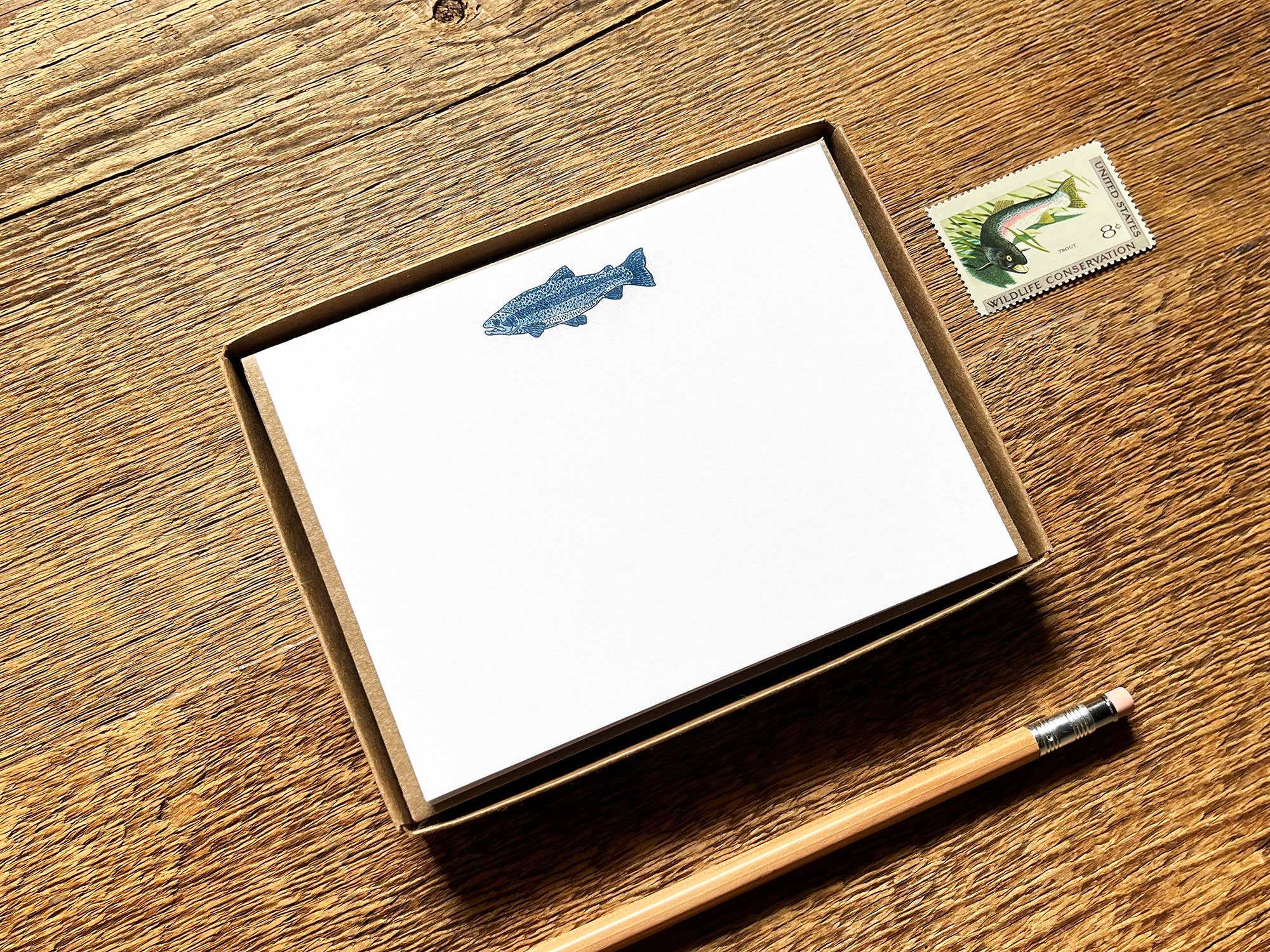 Noteworthy Paper & Press - Trout Flat Notes (Boxed Set of 8)