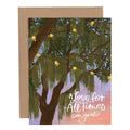 1canoe2  - Spanish Moss Wedding Greeting Card