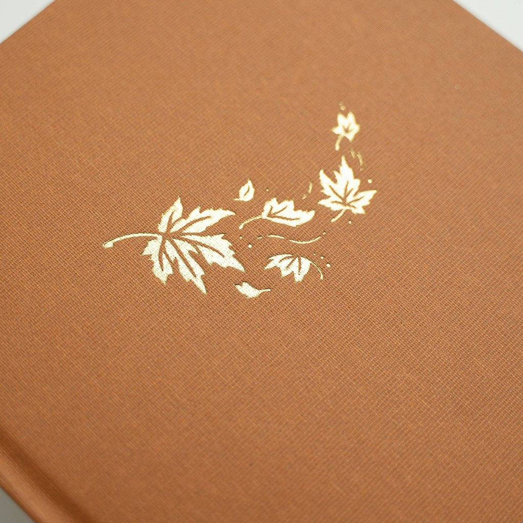 Archer and Olive - A5 Swirling Leaves Dot Grid Notebook