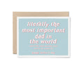 Tiny Hooray - Most Important Dad - Father's Day Card