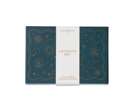 Designworks Ink, CELESTIAL NOTECARDS - SET OF 16 ASSORTED