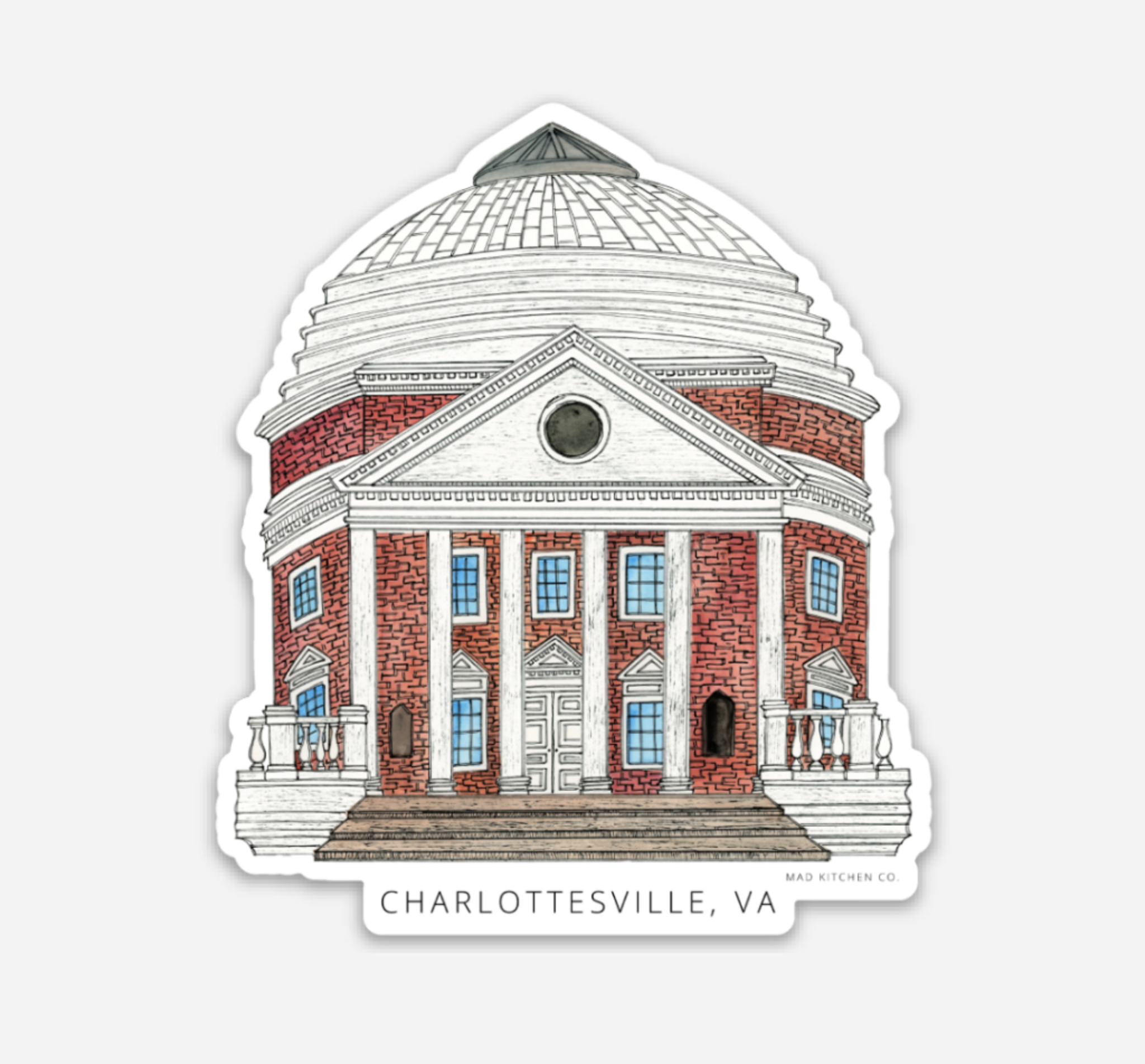 Mad Kitchen Co. - Charlottesville Rotunda Sticker