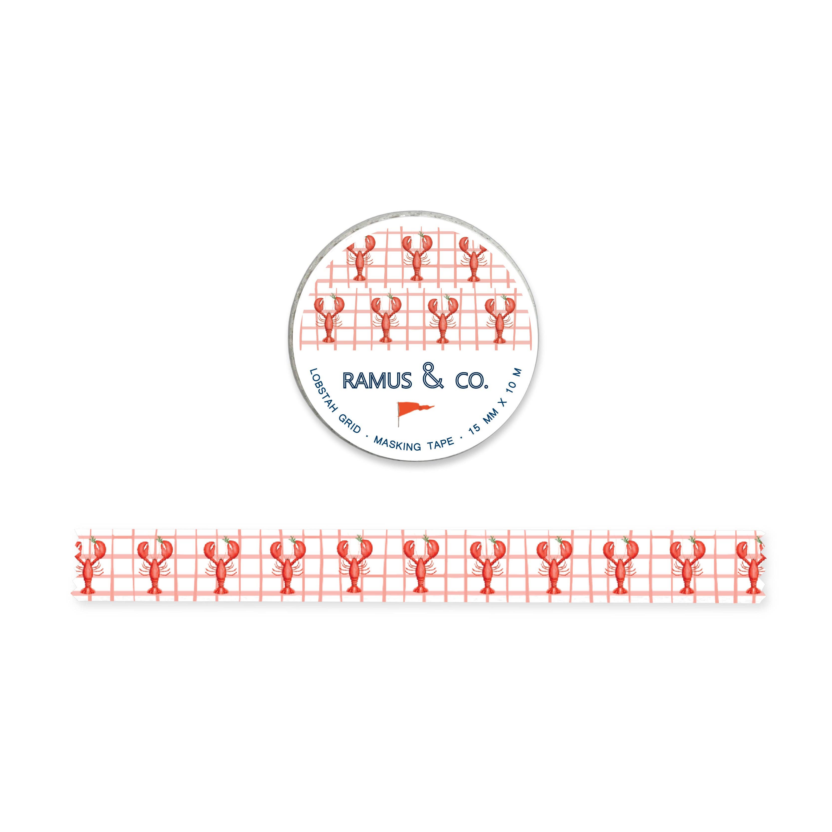 Ramus & Co. - Lobster Grid Masking Tape