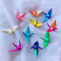 Paper Cranes Garland, Iridescent