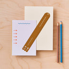 Another Studio - Brass Stencil Ruler, Metal Stationery