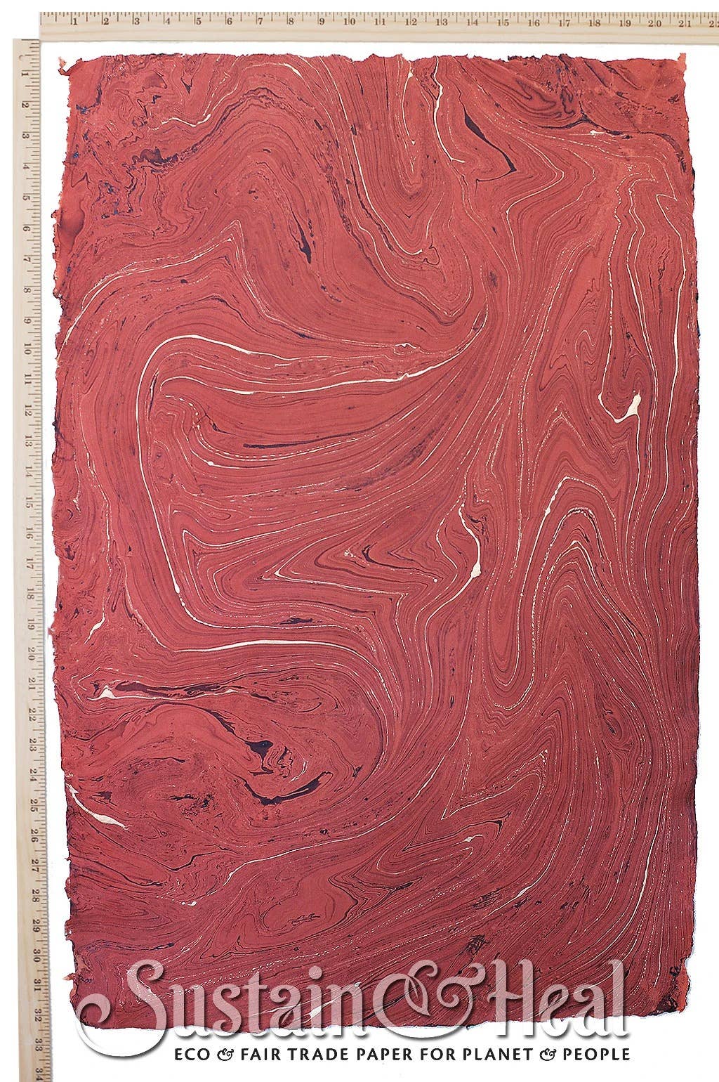 Sustain & Heal - Brick Red Marble Sheet #24