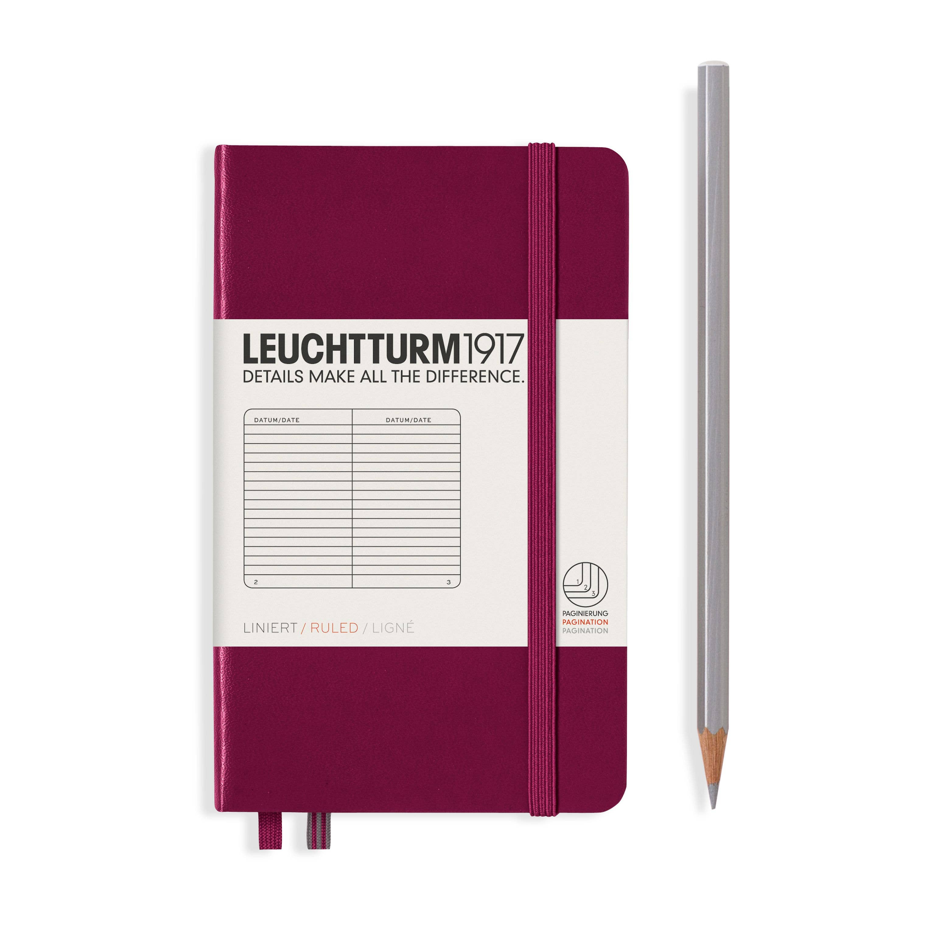 LEUCHTTURM1917 - Notebooks - Pocket (A6): Black / Softcover / Dotted