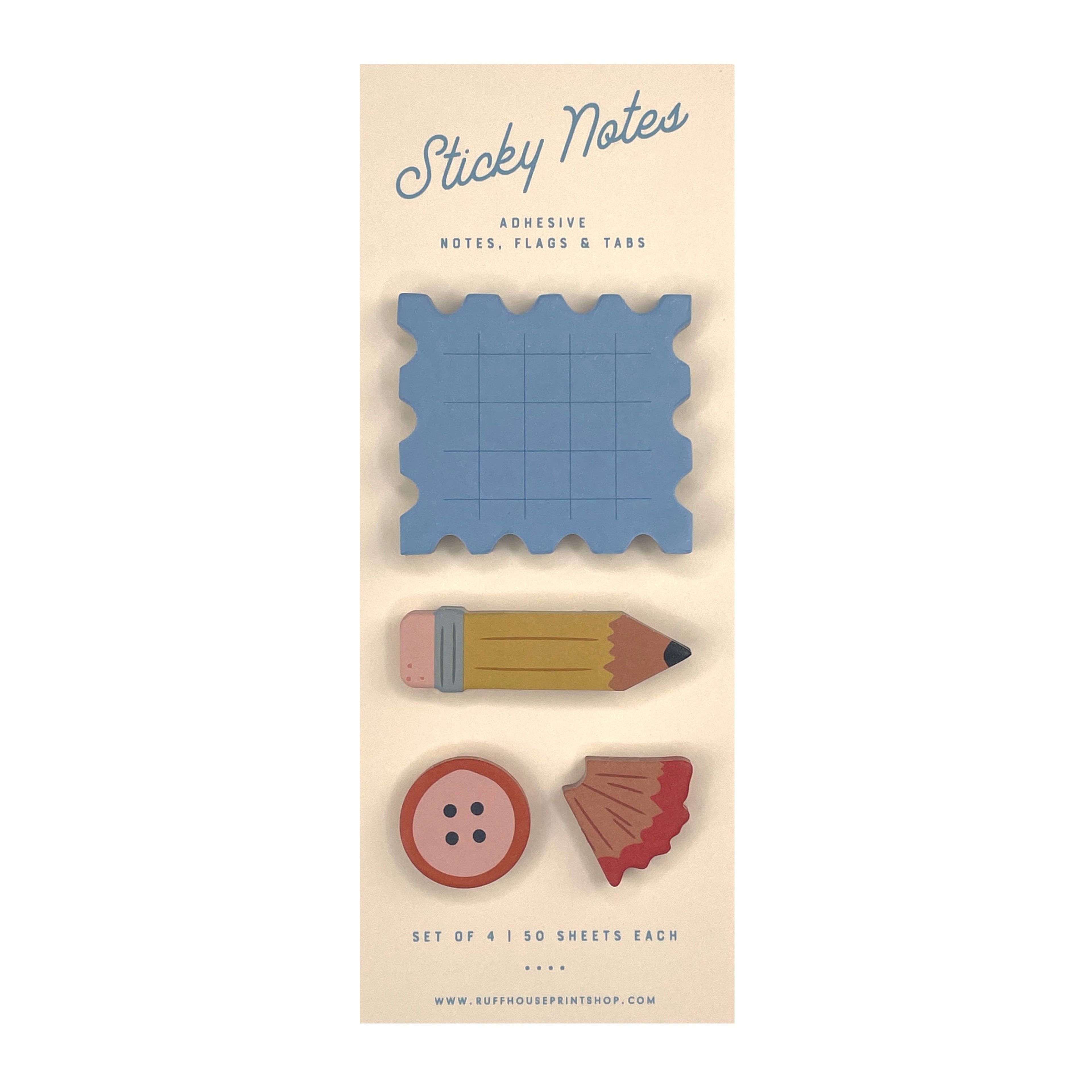 Ruff House Print Shop - Stamp Sticky Note Set - Page Flags and Tabs