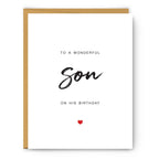 Footnotes - To a Wonderful Son on his Birthday - Birthday Card