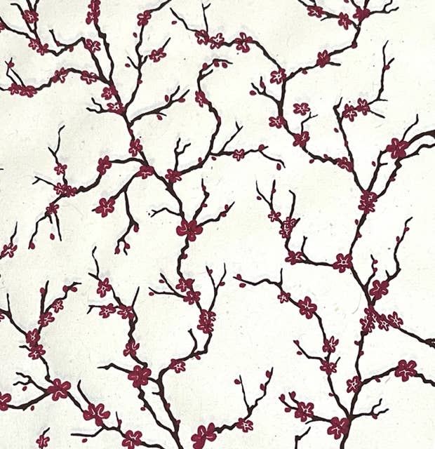 Giftsland - Peach Blossom decorative handmade paper, Pink / English