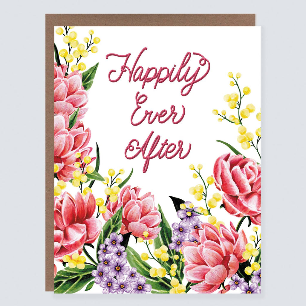 Morgan Swank Studio - Happily Ever After | Floral Wedding Card