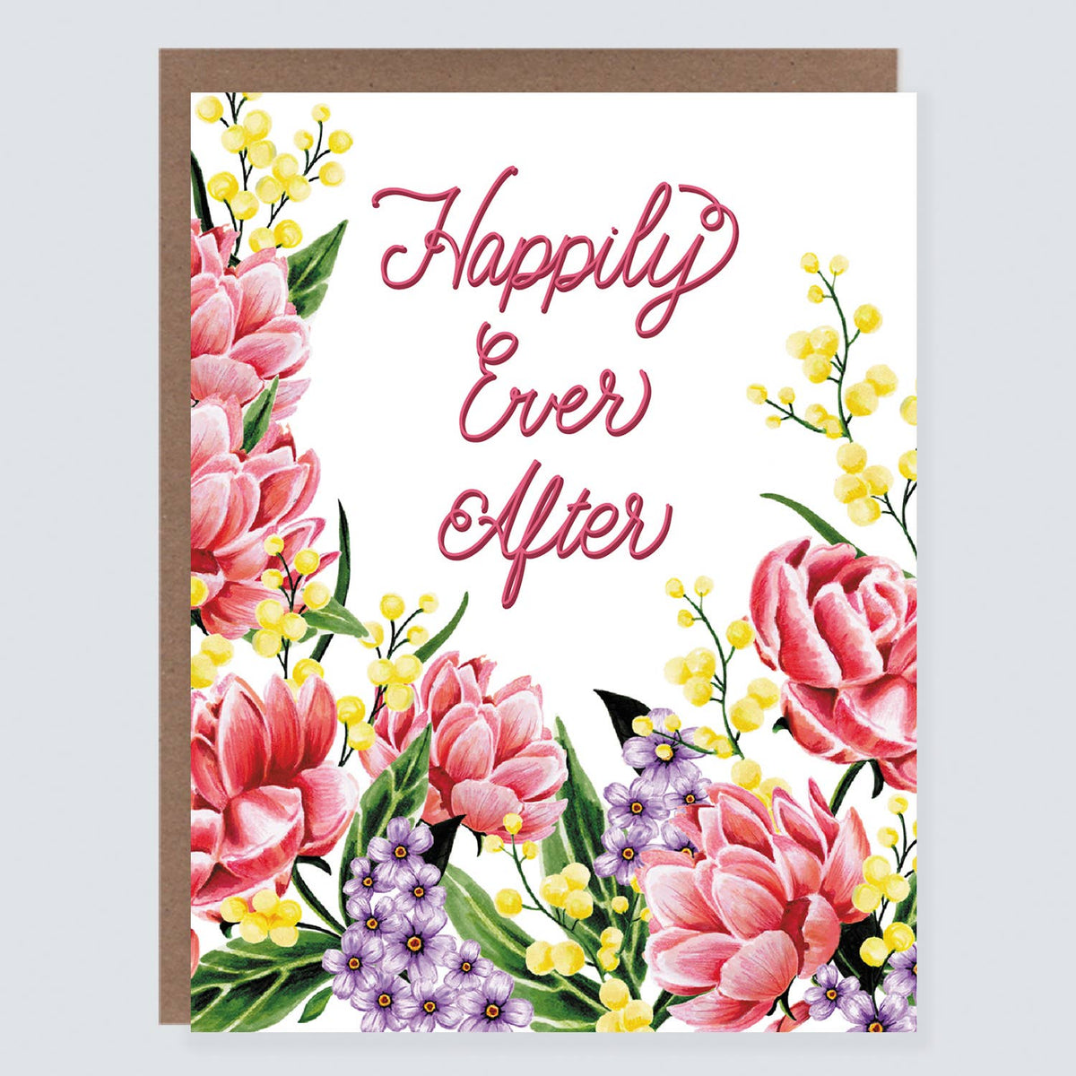 Morgan Swank Studio - Happily Ever After | Floral Wedding Card