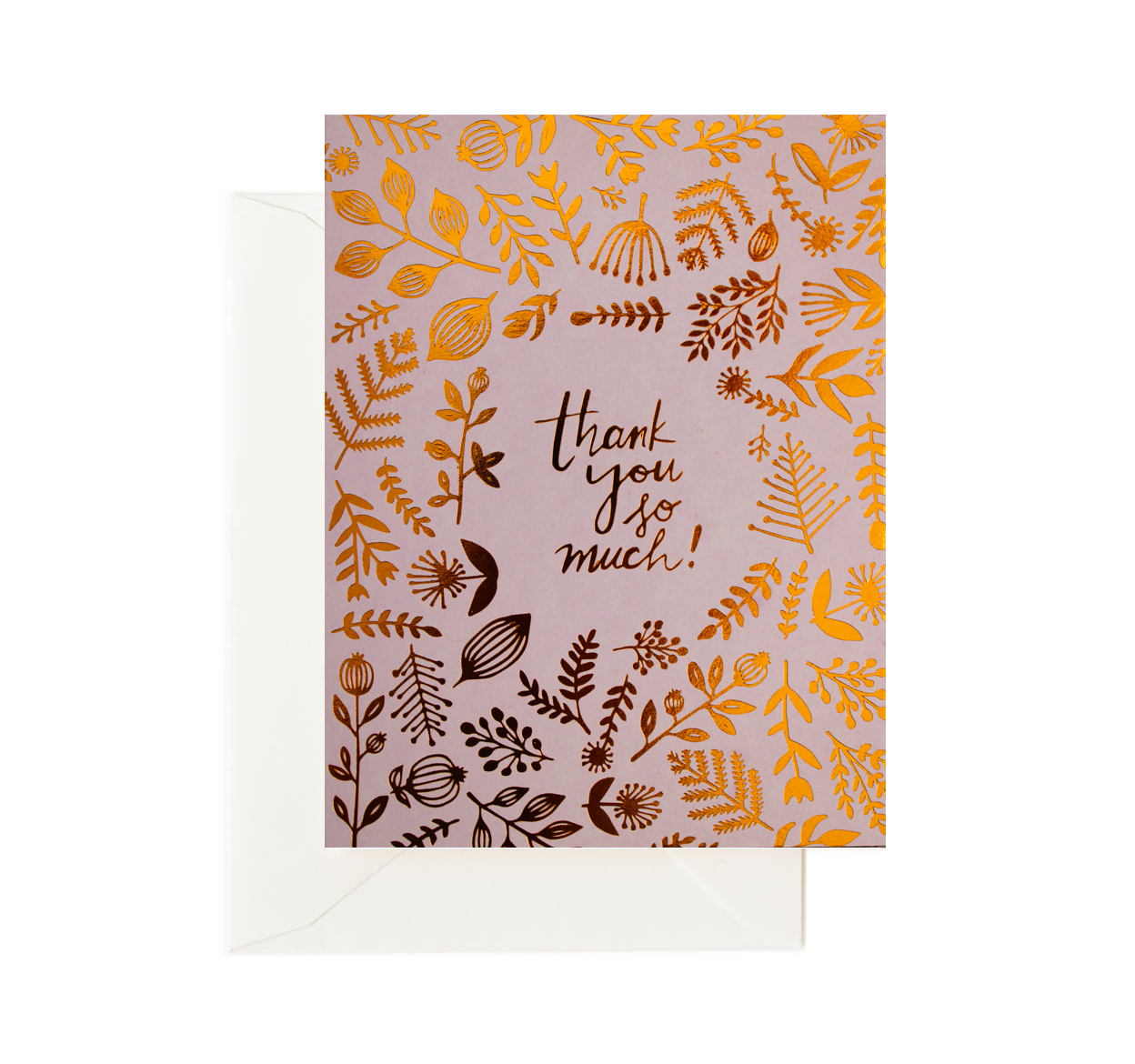 Forage Paper Co. - Copper Foil Thank You Card, Foil Thank You Card