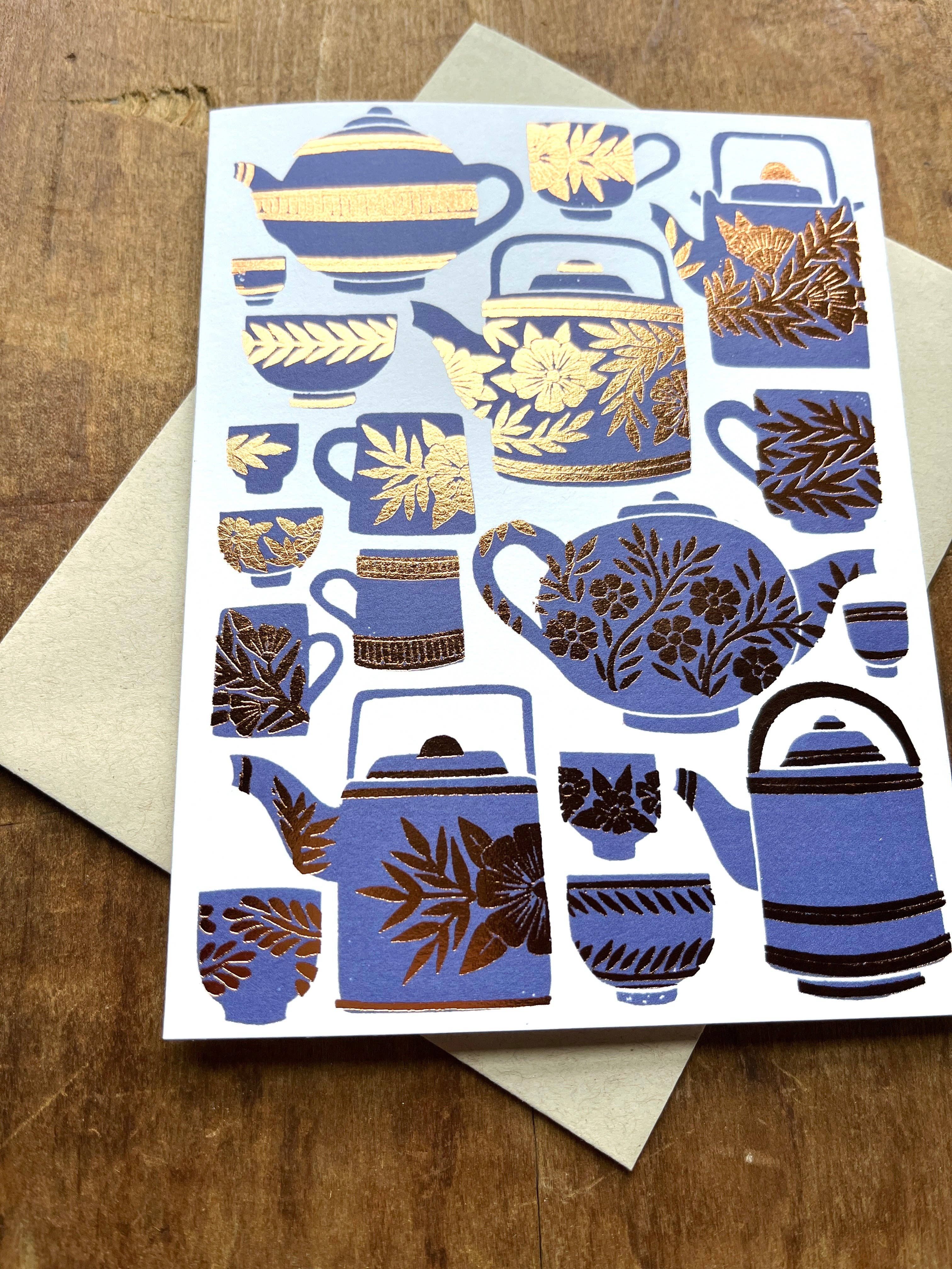 Katharine Watson - Tea Set Greeting Card