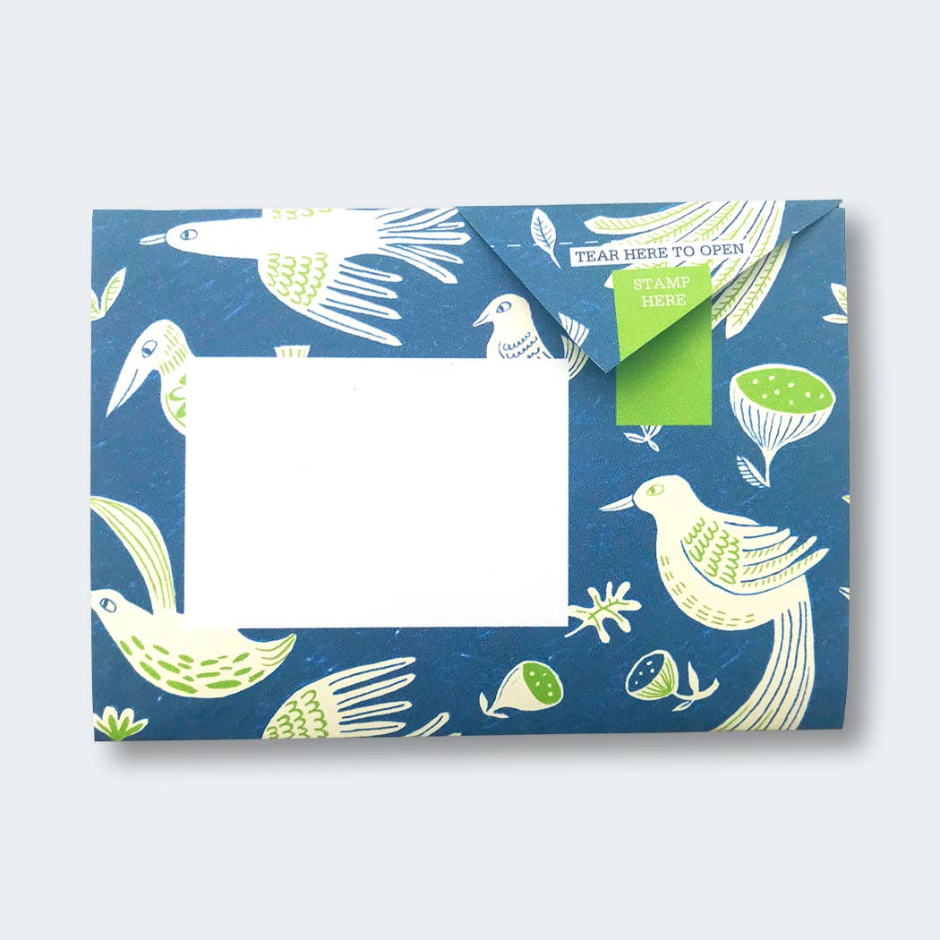 pigeonposted - Fig & Feather Pigeon, Folding Letter Set – Pack of 6 Letters