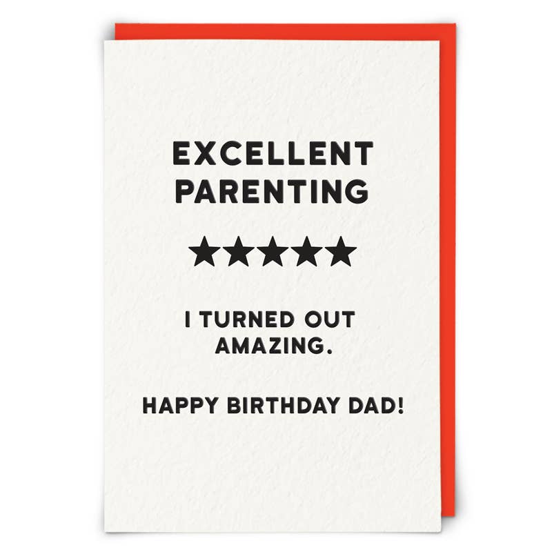 Redback Cards - 5 Star Dad Birthday Card