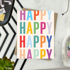 Barone and Co. - Happy Stacked Birthday Card