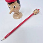 San Lorenzo Design - Pinocchio Wooden Pencil, Red, Handmade, Vintage