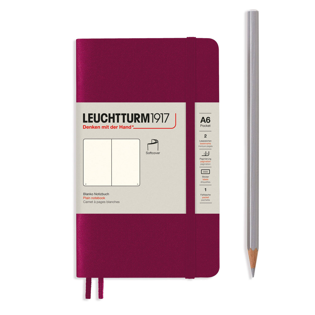 LEUCHTTURM1917 - Notebooks - Pocket (A6): Stone Blue / Hardcover / Ruled