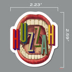 Pictrix Design - "HUZZAH" die-cut vinyl sticker