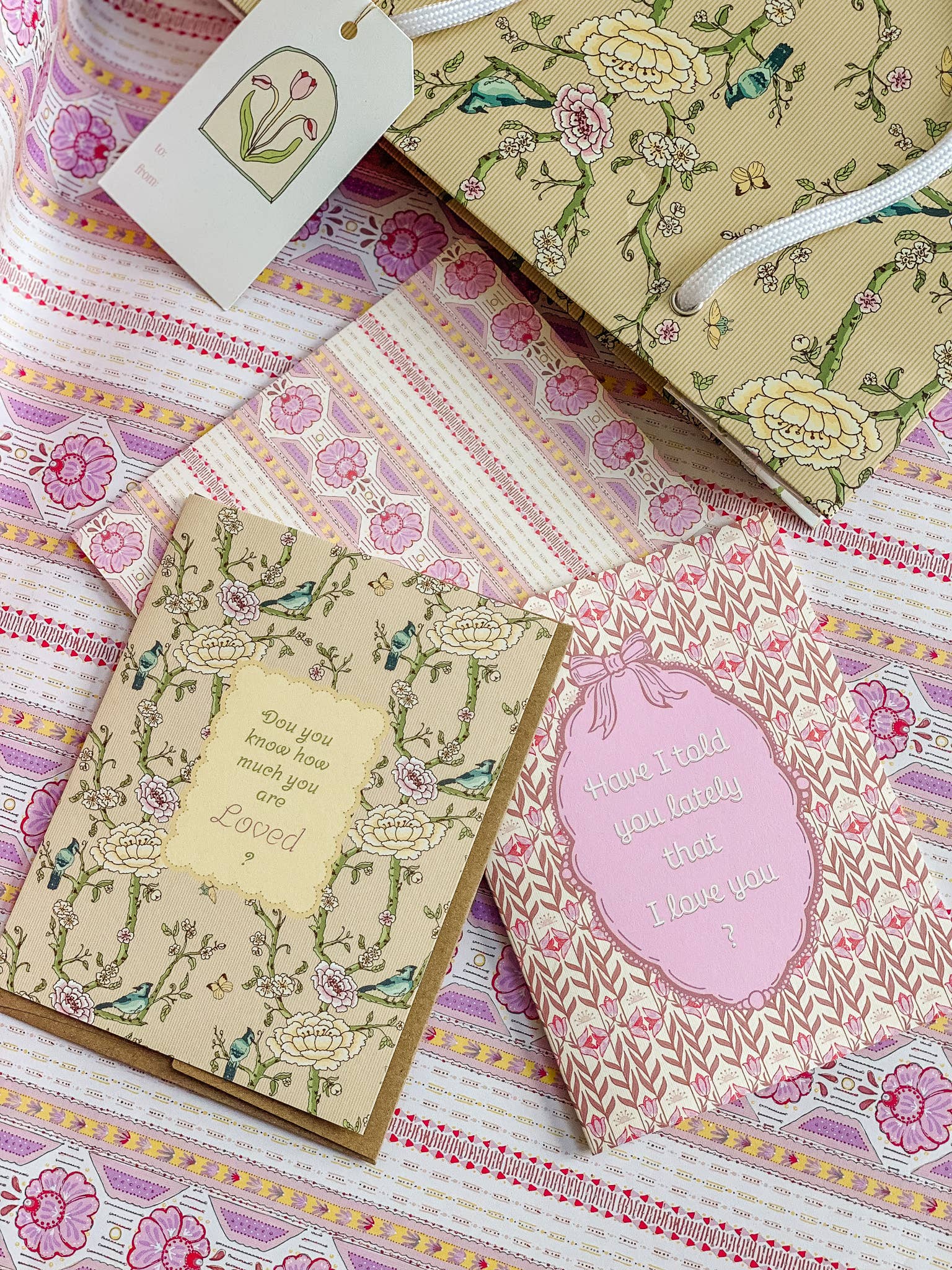re:mused studio - Le Folk A2 Greeting Card