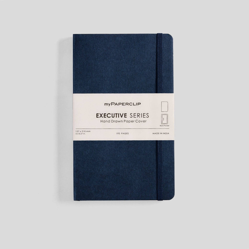 myPAPERCLIP - Executive Series Notebook - M (With Back Pocket): Ruled / Red