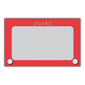 Kiss and Punch - Etch a Note Minis™ - Flat Notecard Set of 60 - 80s GenX Kid