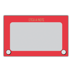 Kiss and Punch - Etch a Note Minis™ - Flat Notecard Set of 60 - 80s GenX Kid