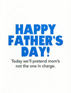 Lady Pilot Letterpress - Not Mom Father's Day Greeting Card