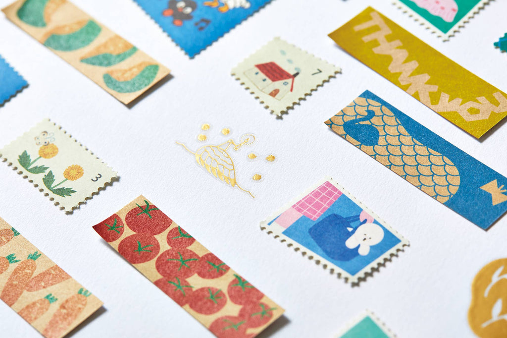HITOTOKI by KING JIM - KITTA Portable Washi Decorative Tape: -Craft- Vegetables