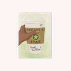 Beyoutifully Brown® - You Are a Star Birthday Card