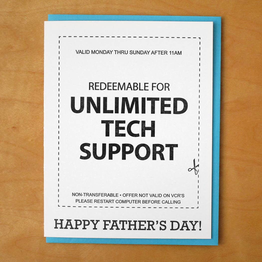 McBitterson's - Tech Support Dad Greeting Card